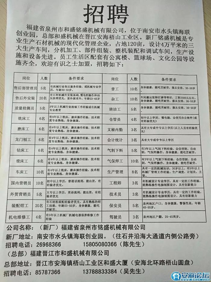 福镇街道最新招聘信息汇总