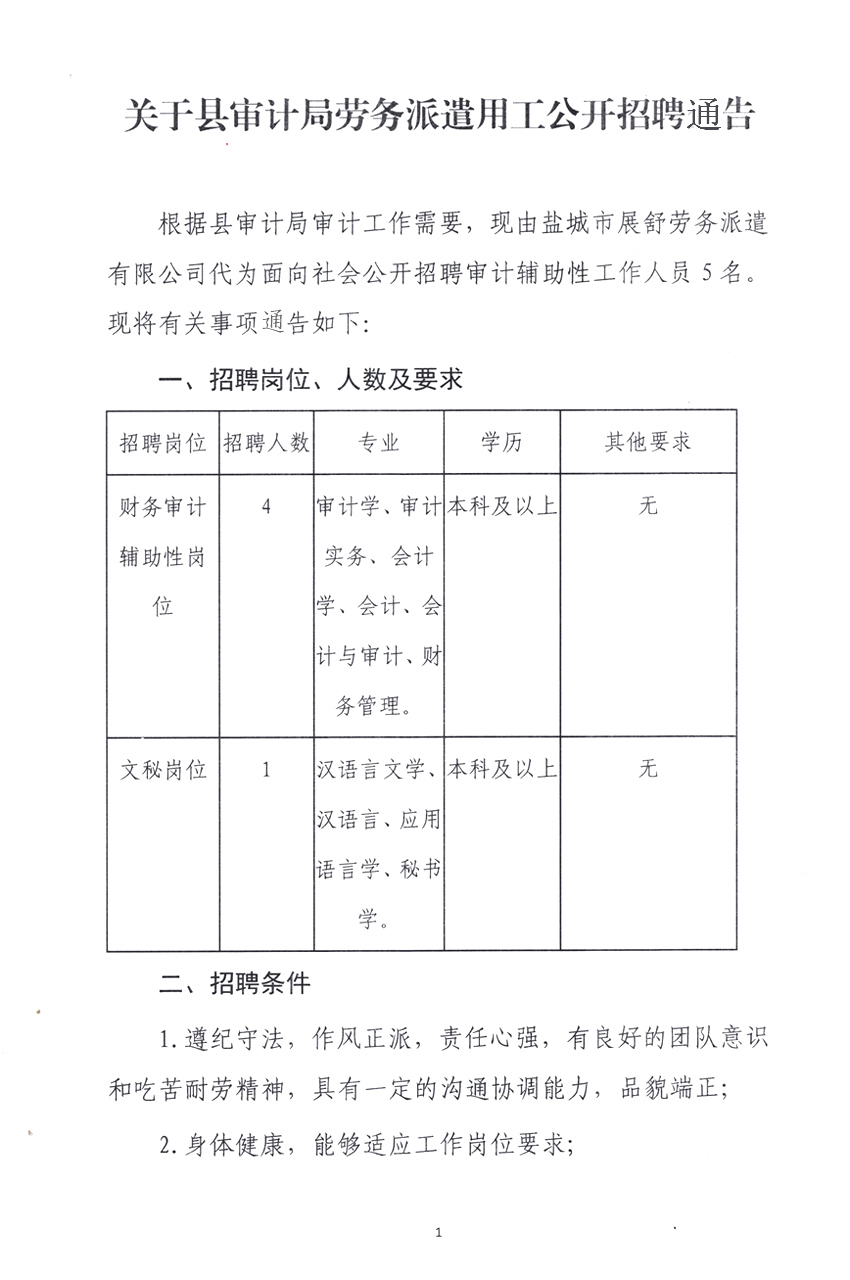 江都市审计局最新招聘信息概览