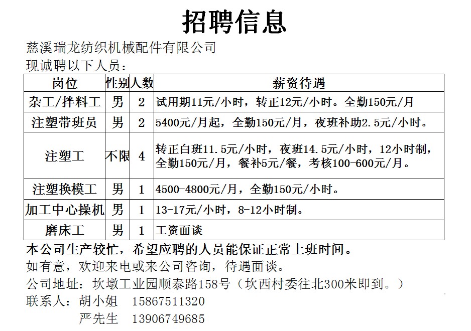 快活村最新招聘启事概览